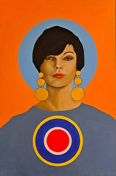 Original Bauhaus Pop Culture/Celebrity Paintings by Howard Moffatt