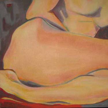 Original Expressionism Nude Painting by Jeanne Fields