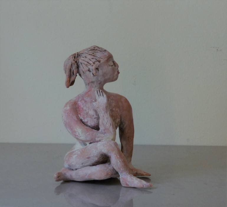 Original Figurative Women Sculpture by Krystyna Bukowiecki 