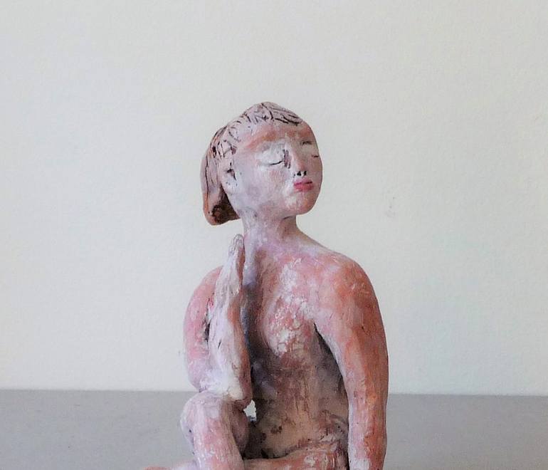 Original Figurative Women Sculpture by Krystyna Bukowiecki 