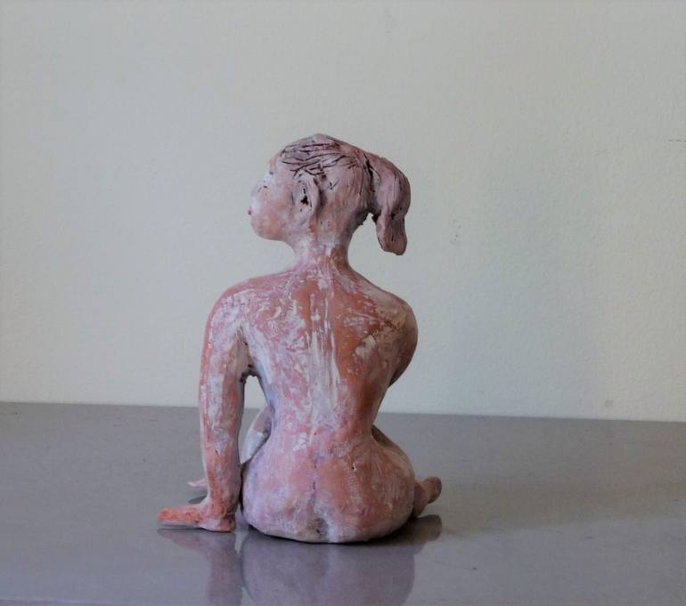 Original Figurative Women Sculpture by Krystyna Bukowiecki 