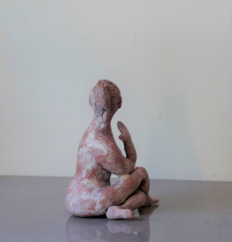 Original Figurative Women Sculpture by Krystyna Bukowiecki 