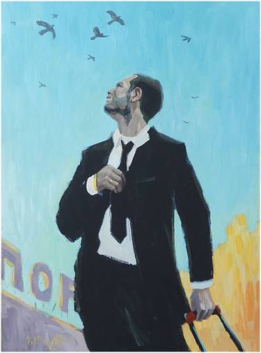 Original Fine Art People Painting by Kirill Pastushenko