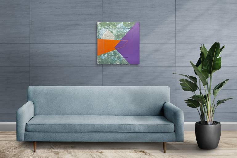 Original Geometric Abstract Painting by Stanley Zinser