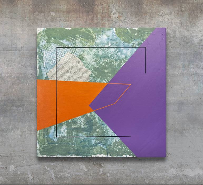 Original Geometric Abstract Painting by Stanley Zinser