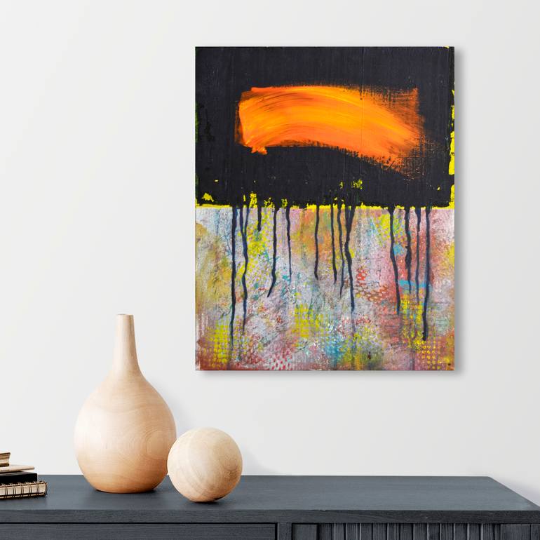 Original Conceptual Abstract Painting by Stanley Zinser