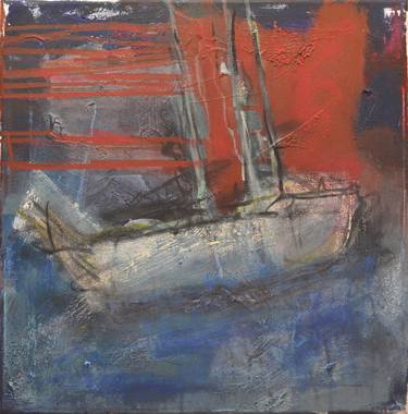 Original Abstract Sailboat Paintings by Stanley Zinser