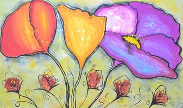 Print of Floral Paintings by Madisson ART