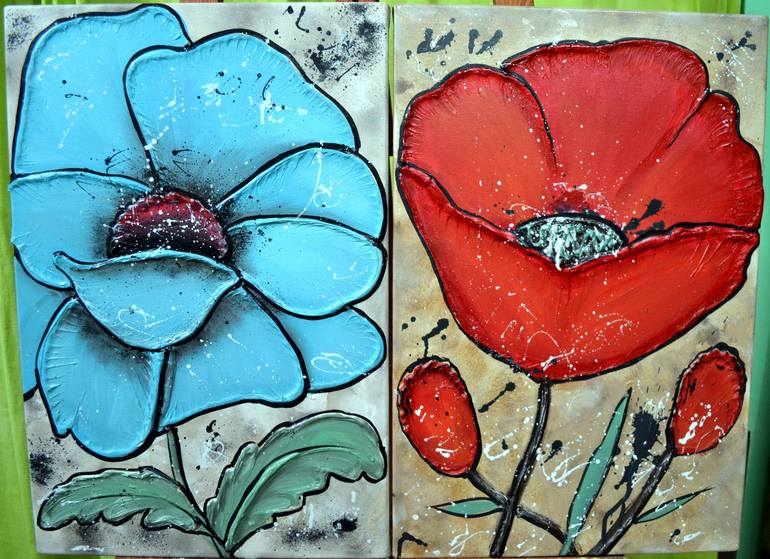 Original Figurative Floral Painting by Madisson ART