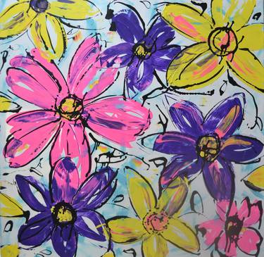 Print of Floral Paintings by Madisson ART