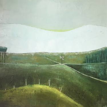 Saatchi Art Artist Margaret Roberts; Painting, “Crossroads on Connemara boglands” #art