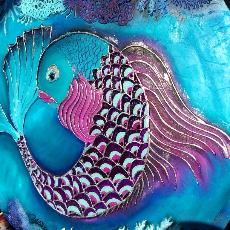 Original Abstract Animal Painting by Zeliha YiğIt