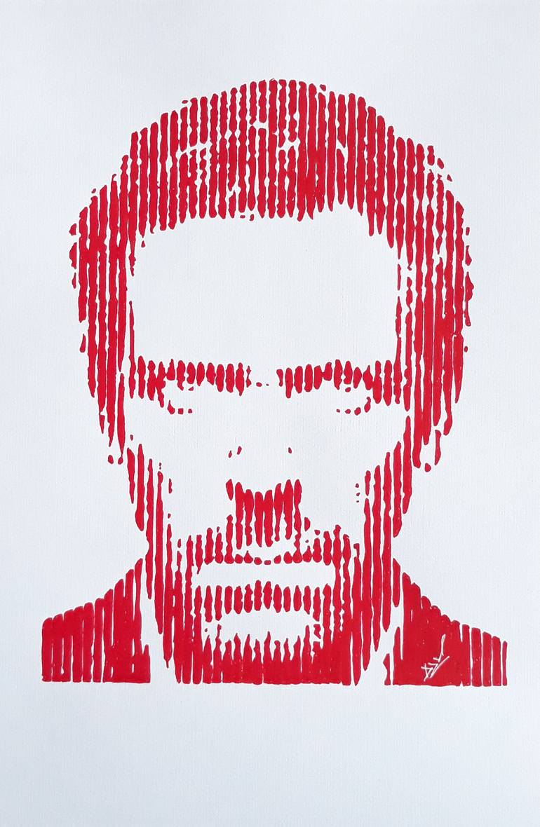 Original Pop Art People Drawing by Dzmitry Vasilenka