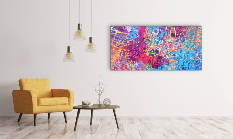 Original Abstract Painting by Marie-Claude Fournier