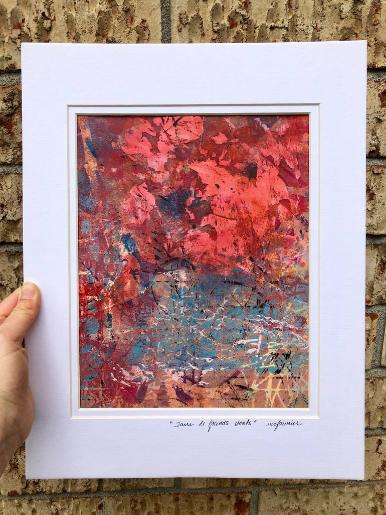 Original Abstract Expressionism Abstract Painting by Marie-Claude Fournier