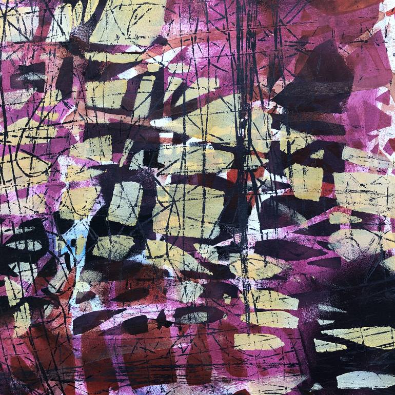 Original Expressionism Abstract Painting by Marie-Claude Fournier