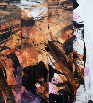 Original Abstract Collage by Marie-Claude Fournier