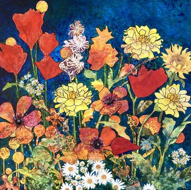 Print of Figurative Floral Paintings by Marie-Claude Fournier