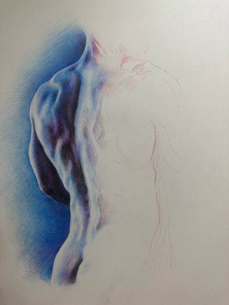 Original Realism Nude Drawings by Christopher Lopresti