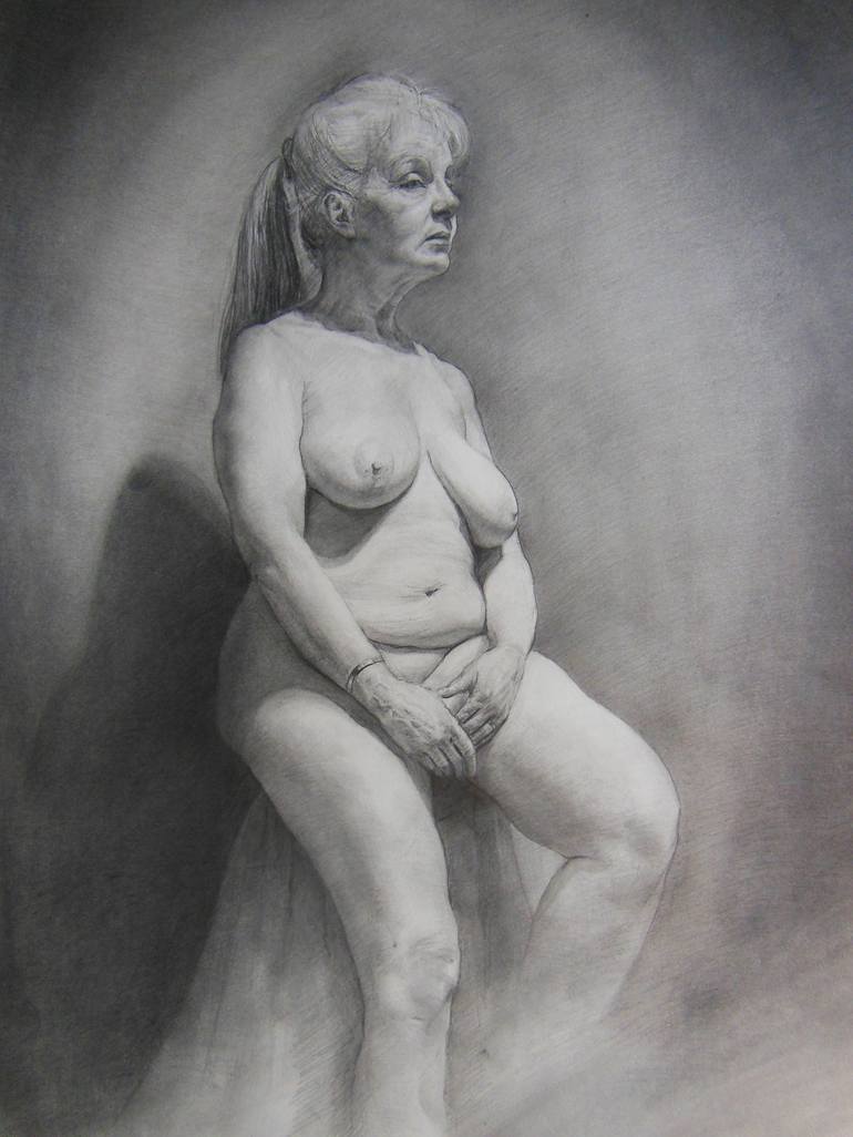 Nude Woman Drawing by Christopher LoPresti | Saatchi Art