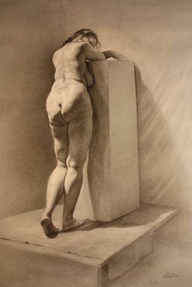 Original Realism Nude Drawings by Christopher LoPresti