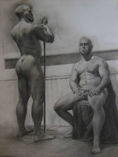 Original Realism Nude Drawings by Christopher LoPresti