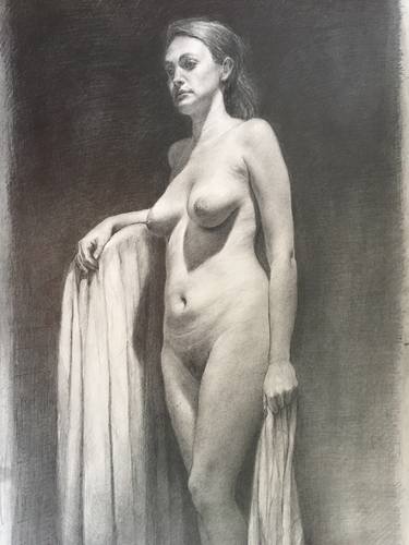 Standing nude female, finished thumb