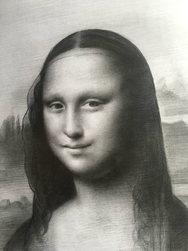 Mona Lisa Hand-Signed A4 Print Typewriter Art