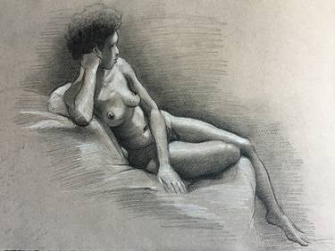 Original Realism Nude Drawings by Christopher LoPresti