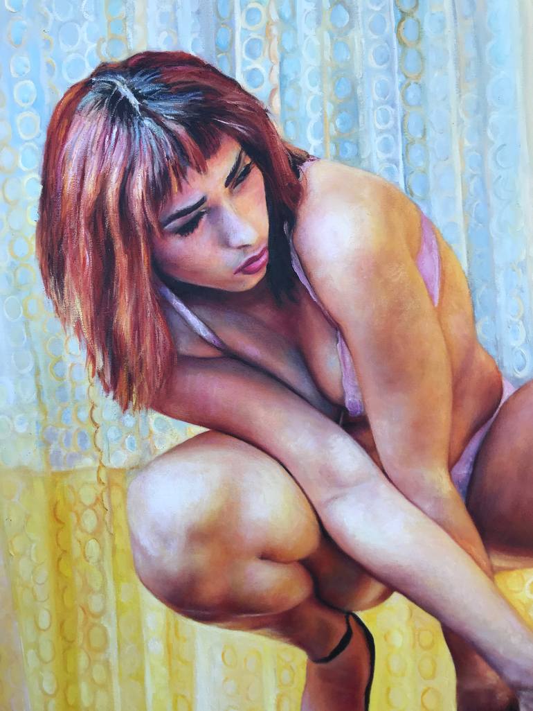 Original Realism Nude Painting by Christopher LoPresti