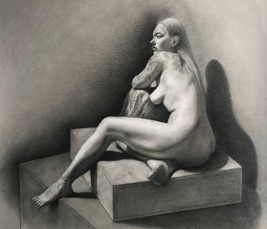 Original Realism Nude Drawings by Christopher LoPresti