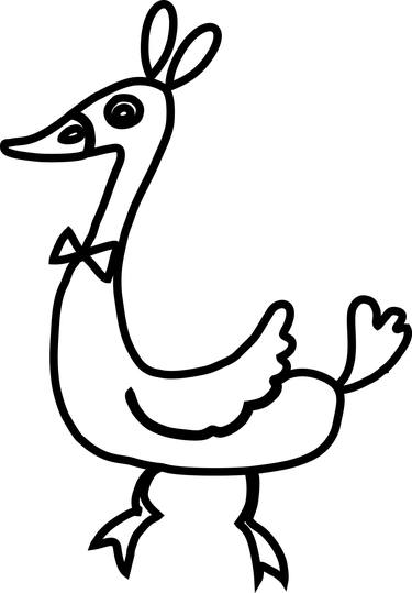 duck outline thumb
