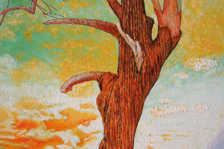 Original Expressionism Landscape Painting by Peter Lamoling