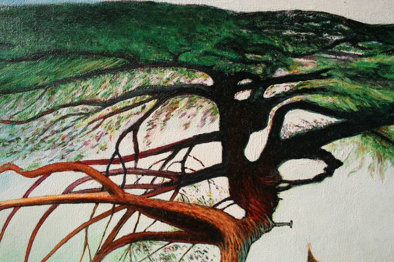Original Expressionism Landscape Painting by Peter Lamoling