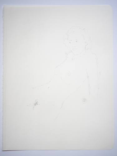 Print of Portraiture Nude Drawings by Graeme Wood