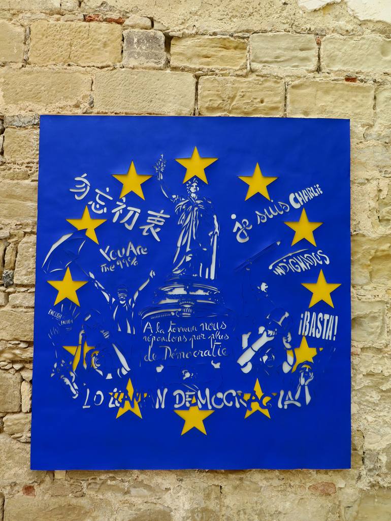 Original Documentary Politics Painting by Joan Skelton Smith