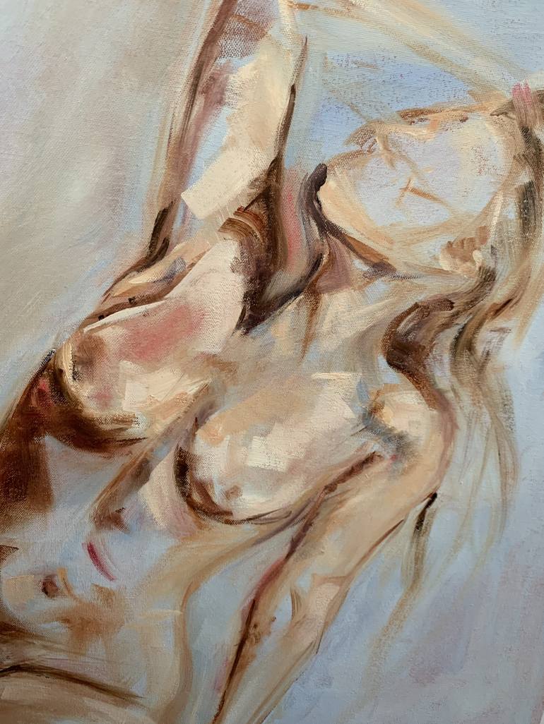 Original Nude Painting by Elise Mendelle