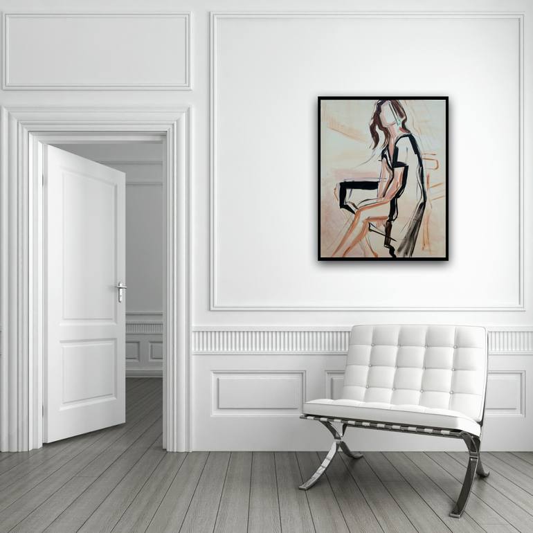 Original Expressionism Fashion Painting by Elise Mendelle