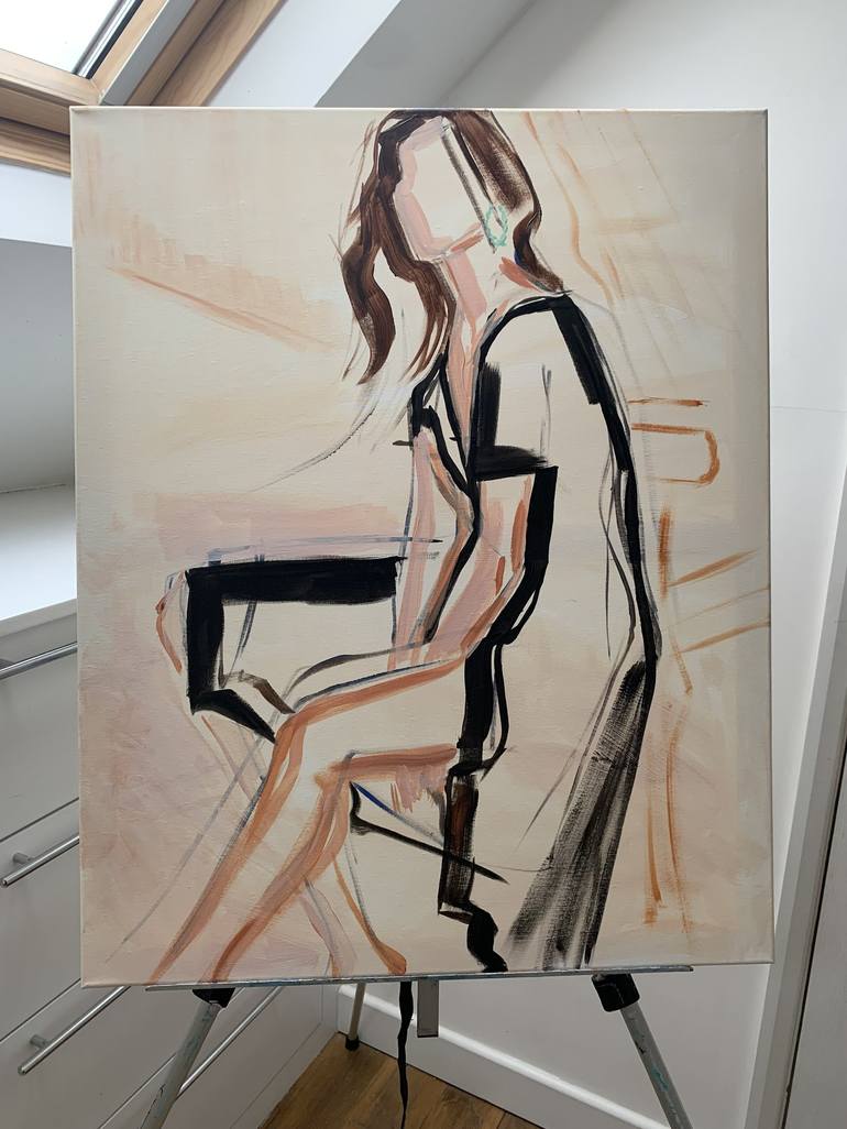 Original Expressionism Fashion Painting by Elise Mendelle