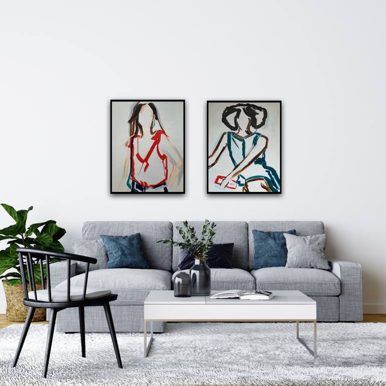 Original Figurative Fashion Painting by Elise Mendelle