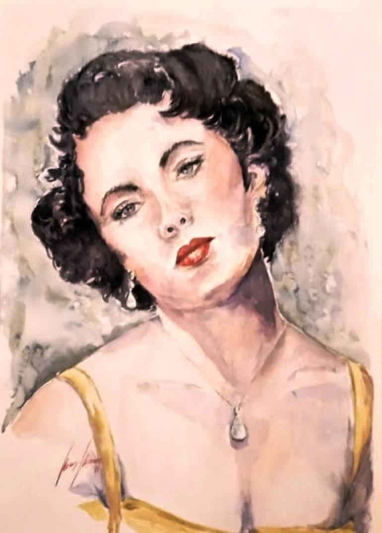Elizabeth bellezza leggendaria Painting by Mariantonia MAZZEO | Saatchi Art