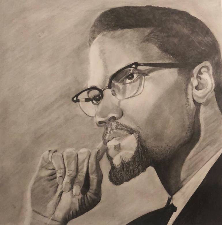 Use This Idea To Malcolm X Drawing HEART WITH DRAWING