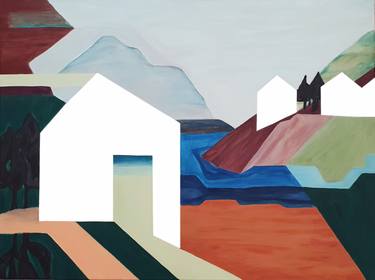 Original Modern Architecture Paintings by Pernille Frimand
