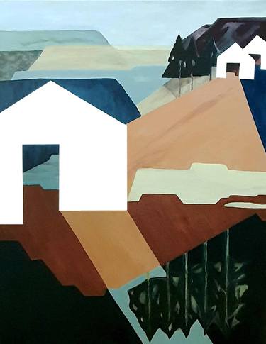 Original Modern Architecture Paintings by Pernille Frimand