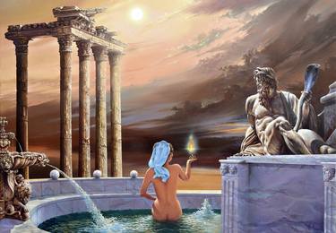 Original Surrealism Classical mythology Paintings by Tony Quimbel