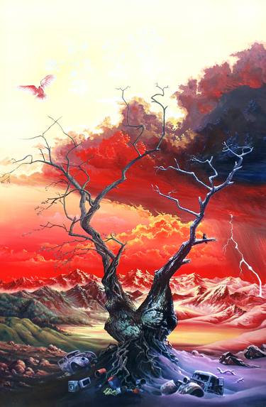 Original Surrealism Nature Paintings by Tony Quimbel