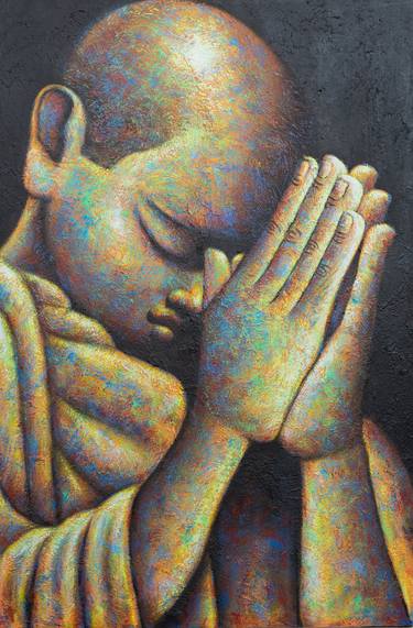 Original Figurative Religion Paintings by Anu Bhat