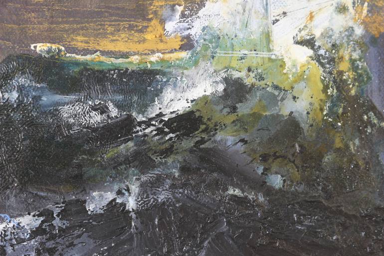 Original Abstract Expressionism Seascape Painting by Marina Maltezou