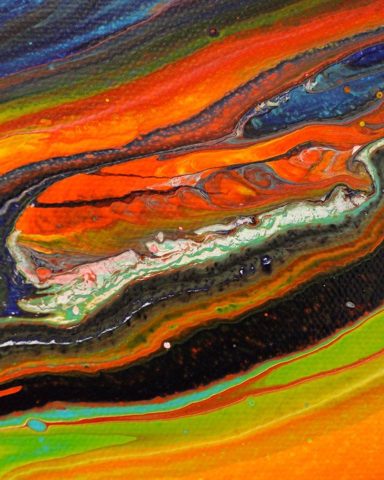 Original Abstract Expressionism Abstract Painting by Nancy Mcintyre