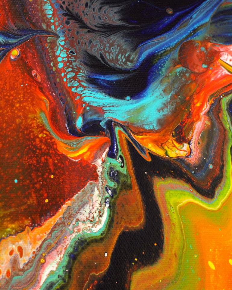 Original Abstract Expressionism Abstract Painting by Nancy Mcintyre